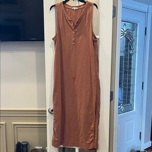 Z Supply Sleeveless Copper Maxi Dress dress up casual!